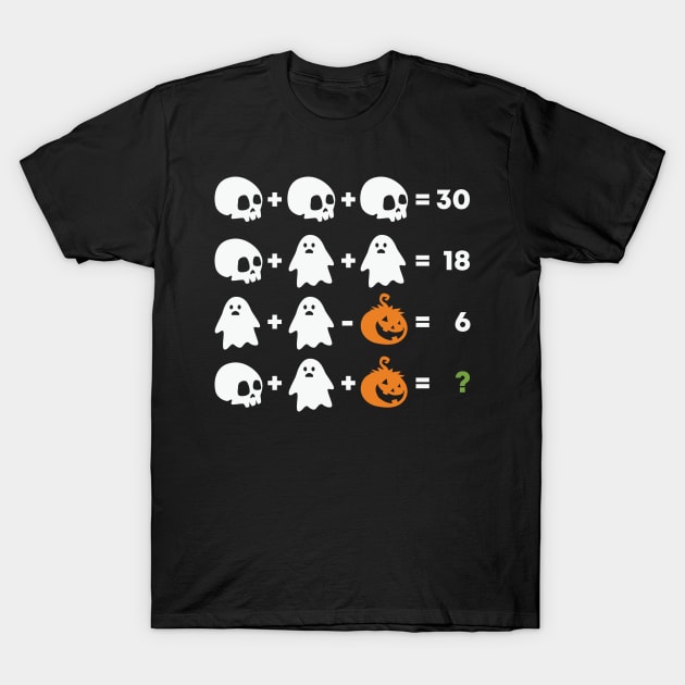 Halloween Mathematic T-Shirt by MZeeDesigns